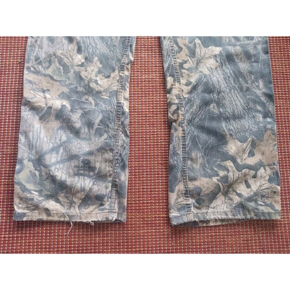 JERZEES Outdoors Camo Overalls Size 40 Mossy Oak Hunting Bibs Workwear Vtg - Picture 5 of 10